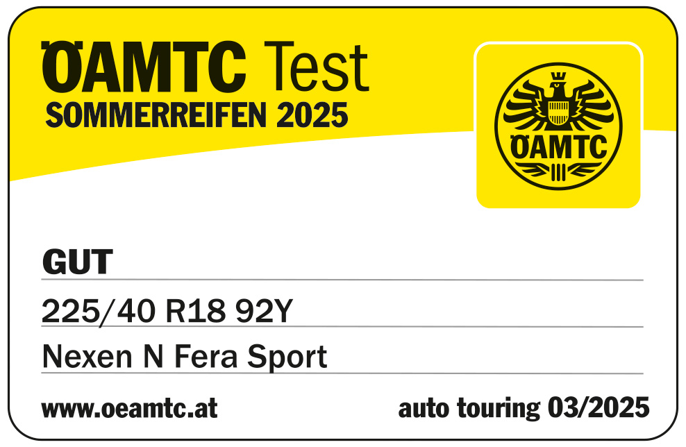 NEXEN N'Fera Sport – ÖAMTC Gut 2025